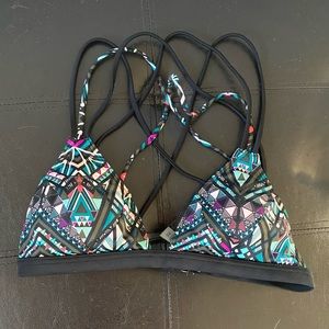 PINK Triangle Bikini Top